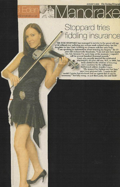 Linzi Stoppard press